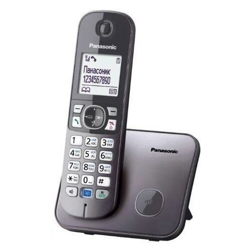 Радиотелефон Panasonic Радиотелефон Panasonic KX-TG6811 Серый радиотелефон panasonic kx tg1612ruh grey