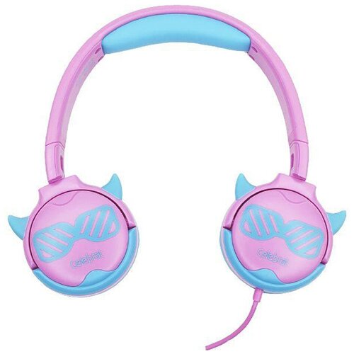 Наушники полноразмерные Celebrat A25 пластик кнопка управления кабель 12м цвет синий 112600₽