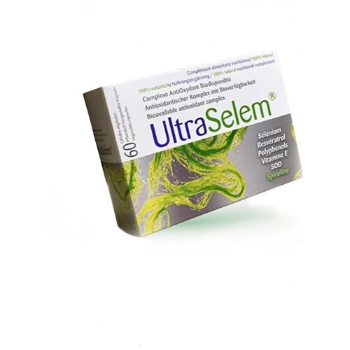 БАД UltraSelem капсулы - 60 шт, витамины для иммунитета, спирулина в таблетках / капсулах для похудения, селен для мужчин и женщин