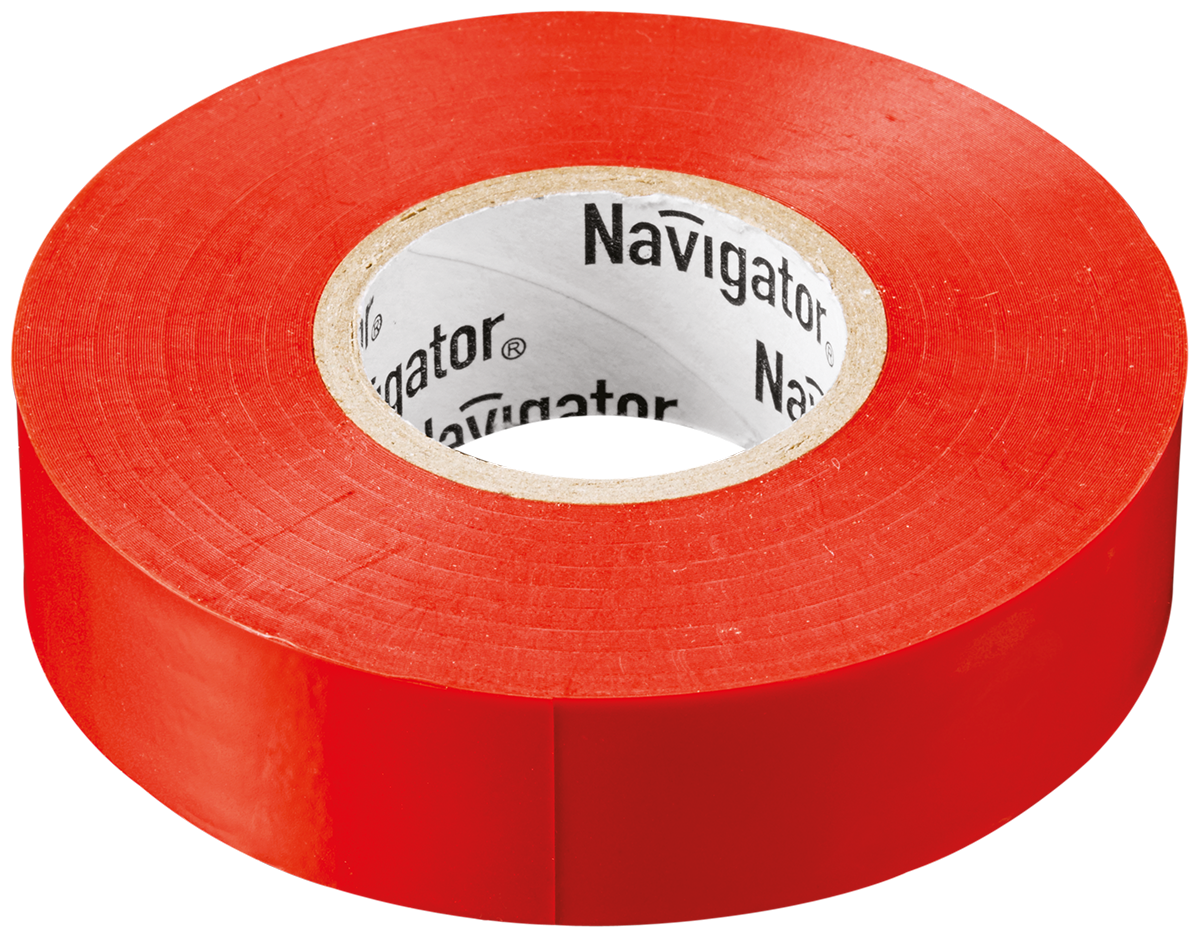 Изолента Navigator 71 111 NIT-A19-20/R красная цена за 1 шт.