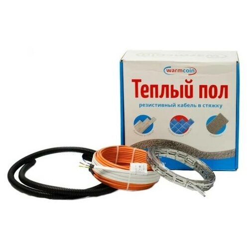 теплый пол кабельный под плиткув стяжку кабель двухжильный WarmCoin UNIVERSAL 35 мп 525 Вт 5497₽