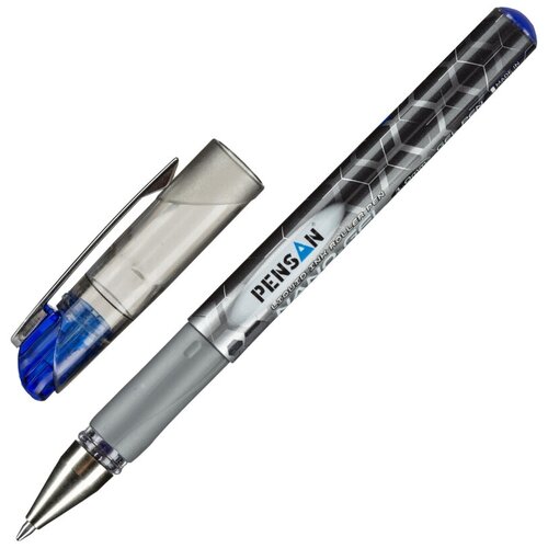 Ручка гелевая одноразовая Pensan Nano Gel синяя (толщина линии 0.7 мм)