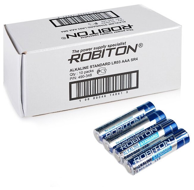 Батарейки Robiton LR03 Standard SR4 (40шт)