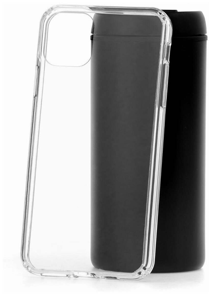 Прозрачный чехол для iPhone 11 Pro Kruche Acryl Crystal,противоударная пластиковая накладка,силиконовый защитный бампер с защитой камеры