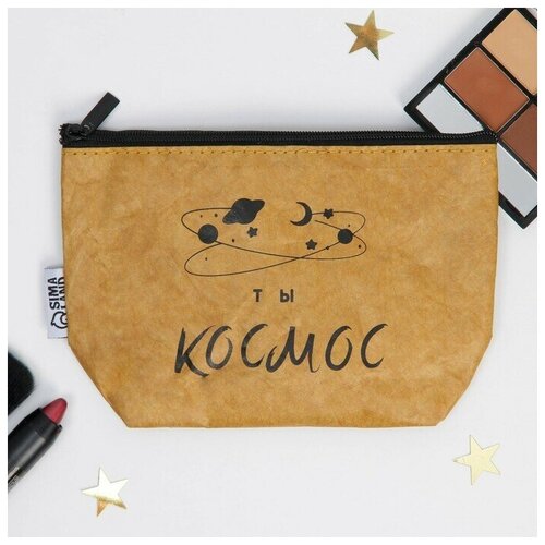 фото Косметичка коричневый нет бренда