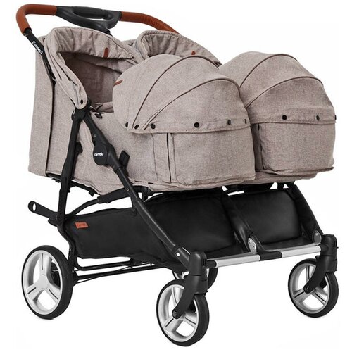 фото Коляска для двойни carrello connect 2 в 1 cotton beige tilly