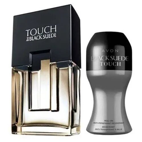 Black Suede Touch Набор для него, Туал. Вода 75 мл + Шар. Дезодорант 50 мл, AVON