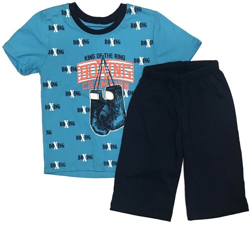 Комплект одежды РиД - Родители и Дети, размер 98-104, голубой, синий