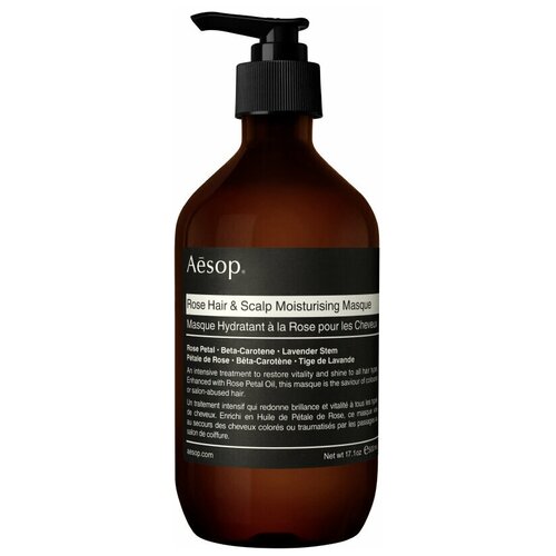 Aesop Rose Hair & Scalp Moisturising Masque 500 ml - увлажняющая маска для волос и кожи головы