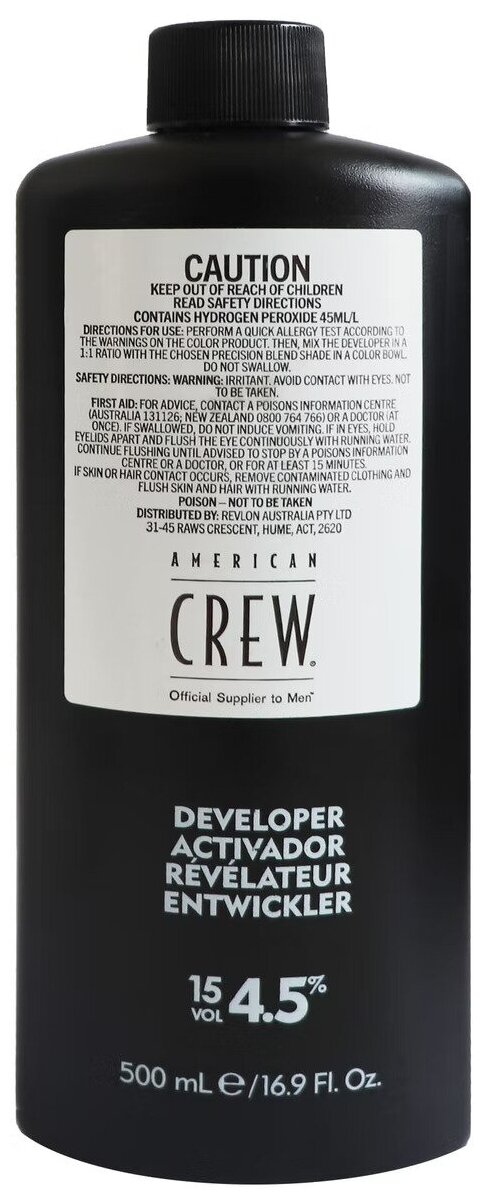 American Crew Активатор Precision Blend 4.5 %, 500 мл, 500 г