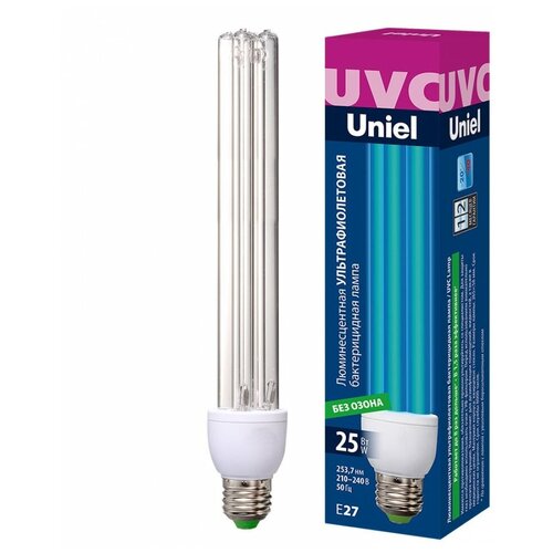 ESL-PLD-25/UVCB/E27/CL Лампа ультрафиолетовая бактерицидная. Спектр UVC 253,7нм