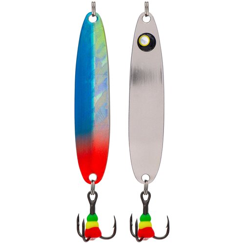 фото Блесна зимняя 5813, вес 7,0 гр, длина 50 мм, цвет серебро с глазом/ колотый лед 165# / на щуку / судака / окуня condor