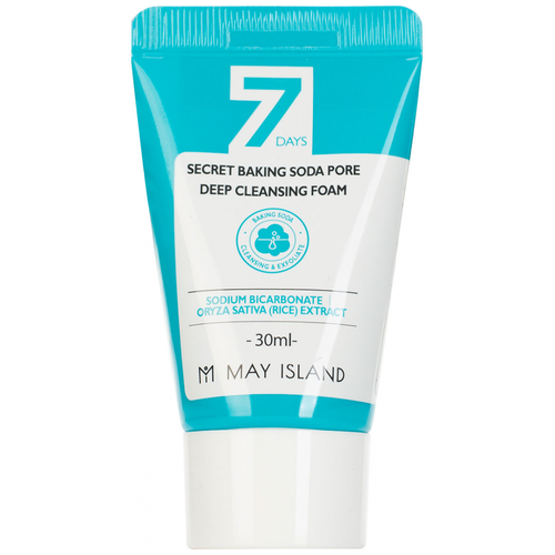 May Island Пенка для умывания с содой 7 Days Secret Baking Soda Pore Deep Cleansing Foam, 30 мл