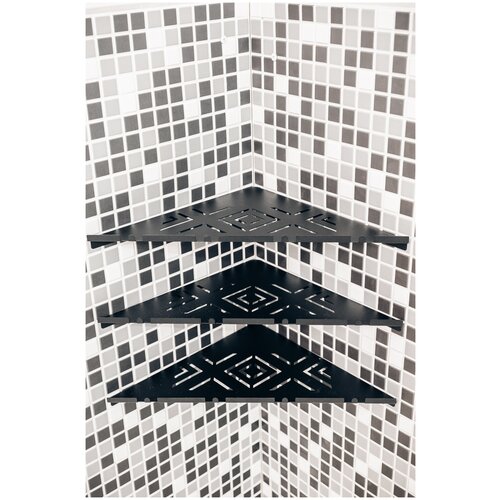 Полки для ванной угловые премиального качества российского производства (3шт)