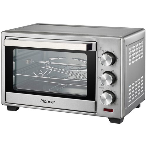 Мини-печь Pioneer 25 литров с грилем регулировкой температуры 5 режимов нагрева Печка с двойным жаропрочным стеклом Электрическая печь с таймером Электропечь Печь духовка 1600 Вт 648900₽