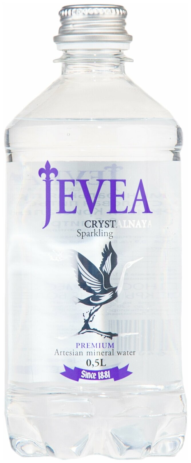 Питьевая минеральная столовая газированная вода Jevea Crystalnaya (Живея кристальная), бутылка ПЭТ 0,5 литра (500 мл.) - 12 штук - фотография № 4
