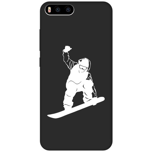 Матовый чехол Snowboarding W для Xiaomi Mi 6 / Сяоми Ми 6 с 3D эффектом черный матовый чехол hockey w для xiaomi mi 6 сяоми ми 6 с 3d эффектом черный