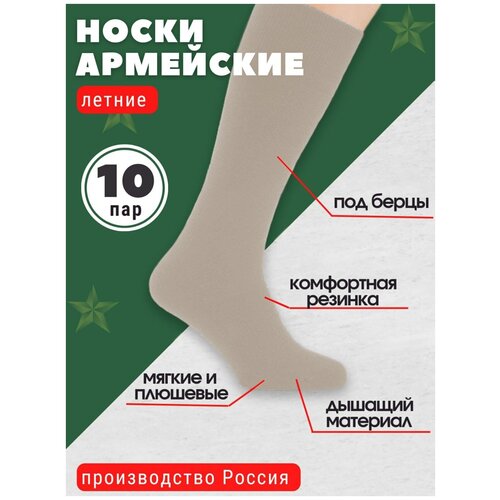 Носки БТК Групп, 10 пар, размер 48, бежевый