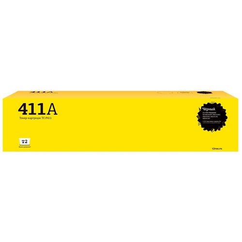 Картридж T2 TC-P411, 2000 стр, черный картридж лазерный colortek ct kx fa83a 83a для принтеров panasonic