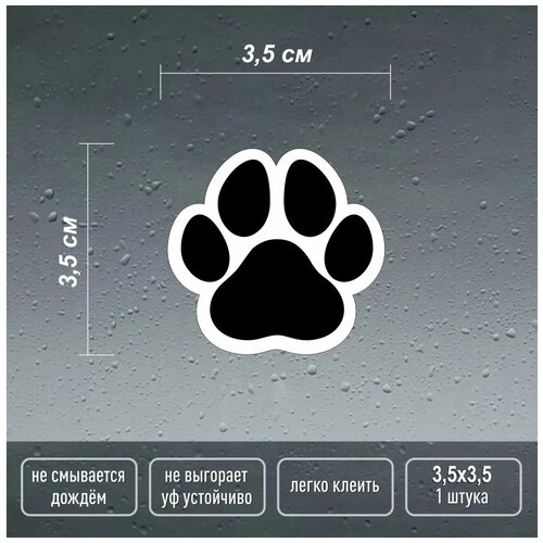 Лапки/наклейка лапки/наклейка на зеркало/холодильник/ноутбук/следы кошки/Навигаторика