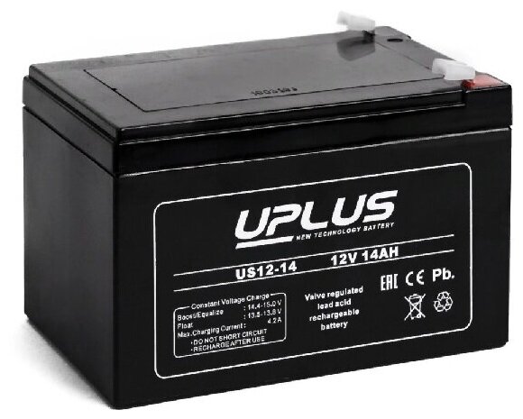 Аккумулятор для ИБП и прочего электрооборудования UPLUS US-General Purpose US12-14 12V 14 А/ч (151x98x101) AGM
