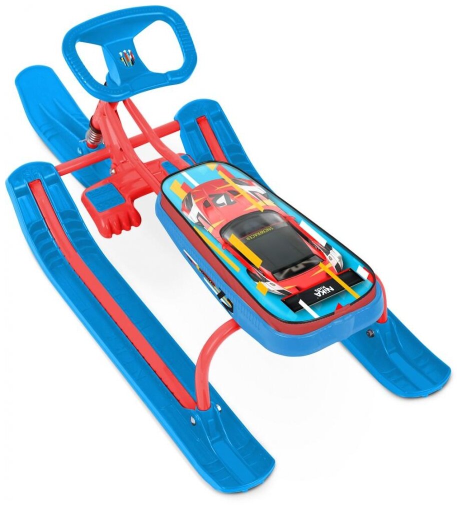 Снегокат Ника "Тимка спорт 1+", Nika kids sportcar красный каркас (ТС1+/SC)