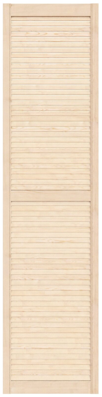 Дверь жалюзийная деревянная 494х2013мм сосна сорт Экстра / Дверца жалюзи / Створка для ширмы