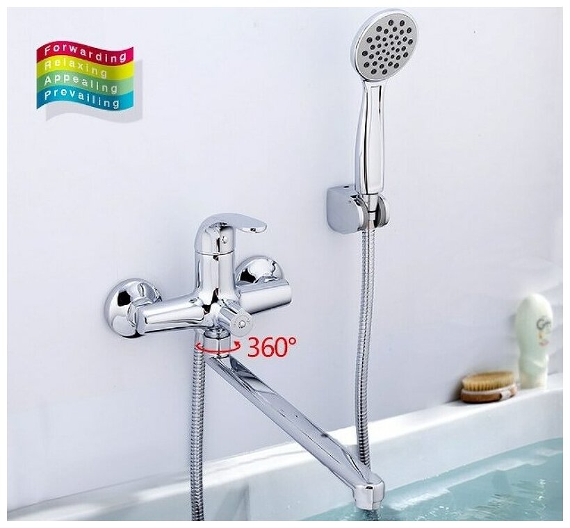 Смеситель для ванны Gappo Hanm G2235 хром - фотография № 10