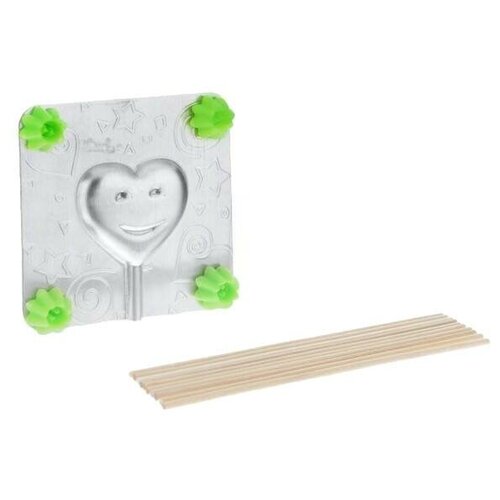 Форма для леденцов и шоколада Сердечко Леденцовая фабрика