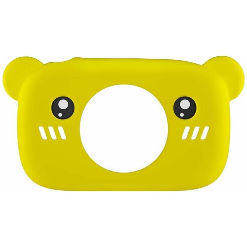 Чехол GSMIN Bear Case для детской цифровой камеры GSMIN Fun Camera (Желтый)