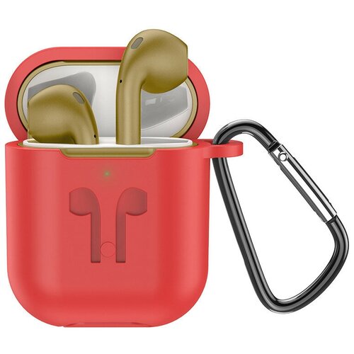 Беспроводные наушники TWS Hoco ES32 Plus BT5030mAh3ч золотые с красным чехлом 249000₽