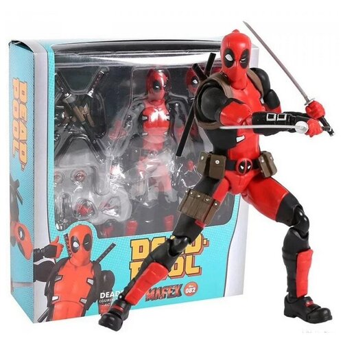 Коллекционная фигурка Дэдпул с подвижными элементами / Марвел / экшн игрушка Deadpool / 15 см