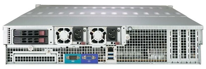 Сервер Supermicro SuperStorage 6029P-E1CR24H без процессора/без ОЗУ/без накопителей/количество отсеков 25" hot swap: 2/количество отсеков 35" hot swap: 24/2 x 1600 Вт/LAN 1 Гбит/c