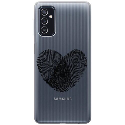 Силиконовый чехол с принтом Lovely Fingerprints для Samsung Galaxy M52 5G / Самсунг М52 прозрачный чехол на samsung galaxy m52 самсунг м52 бампер накладка
