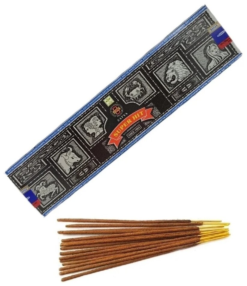 Ароматические палочки - благовония Satya Incense Super Hit, 40 г