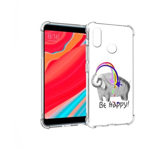 Чехол задняя-панель-накладка-бампер MyPads счастливый слон для Xiaomi Mi 6X/Xiaomi Mi A2 противоударный чехол задняя панель накладка бампер mypads счастливый чемодан для xiaomi mi 6x xiaomi mi a2 противоударный