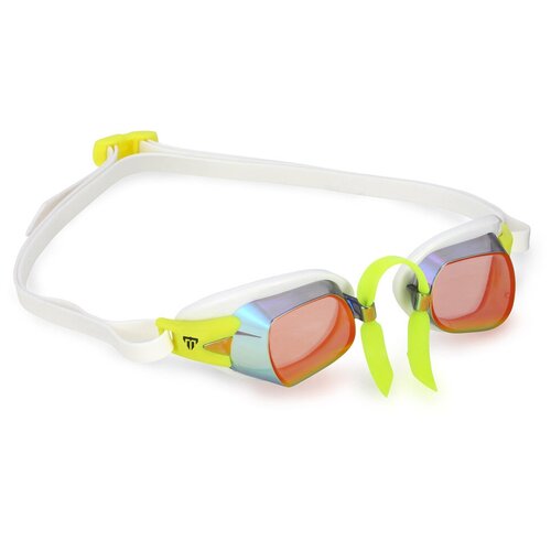 PH EP1430907LMR Очки для плавания Chronos (титаниум, зеркальные линзы), white/lime