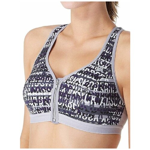 фото Классический спортивный бюстгальтер с фронтальной застежкой-молнией (размер: 85c) (цвет: разноцветный) shock absorber