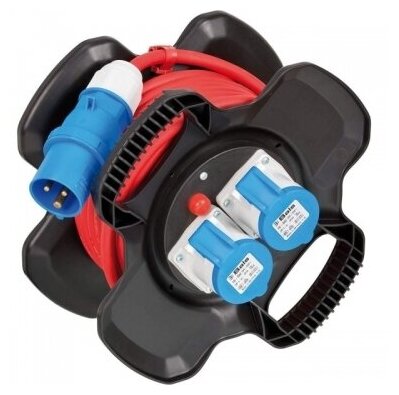 Удлинитель на катушке 12 м Brennenstuhl Compact Cable reel, вилка CEE, 2 розетки CEE (1169730100)