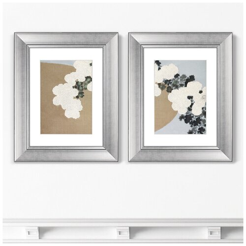 Набор из 2-х репродукций картин в раме Blossom from Momoyogusa–Flowers, 1909г. Размер картины: 40,5х50,5см