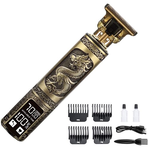 Набор для стрижки волос аккумуляторный SimpleShop с комплектом триммеров и насадок машинка для стрижки с дисплеем триммер для бороды и усов тример 89900₽