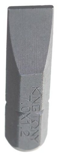 Вставка (бита) торцевая 1/4" Slotted 7х12 L = 25 KING TONY 102507S1