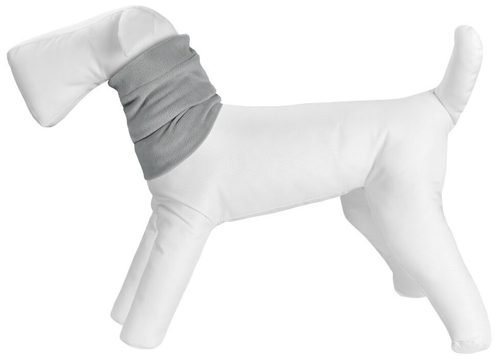 Tappi Снуд Мюнтер для собак, из флиса, серый, размер S (обхват шеи 24-34 см) - фотография № 1