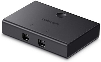 Разветвитель портов UGREEN Sharing Switch USB-B 2x1 USB 2.0 30345 (Black)