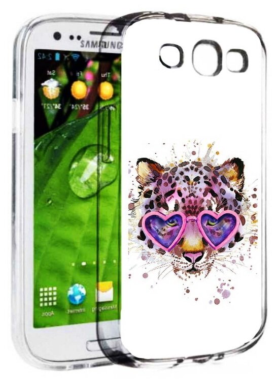 Чехол задняя-панель-накладка-бампер MyPads модный леопард для Samsung Galaxy S3 GT-I9300/Duos GT-I9300I противоударный