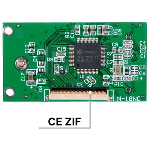 Адаптер-переходник для диска SSD M.2 SATA (B+M key) в разъем 1.8 CE ZIF / NFHK N-18NC адаптер переходник установки диска ssd msata в слот m 2 sata b m key nfhk n mang