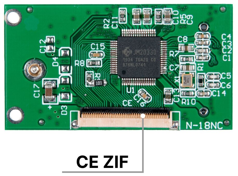 Адаптер-переходник для диска SSD M.2 SATA (B+M key) в разъем 1.8" CE ZIF / NFHK N-18NC