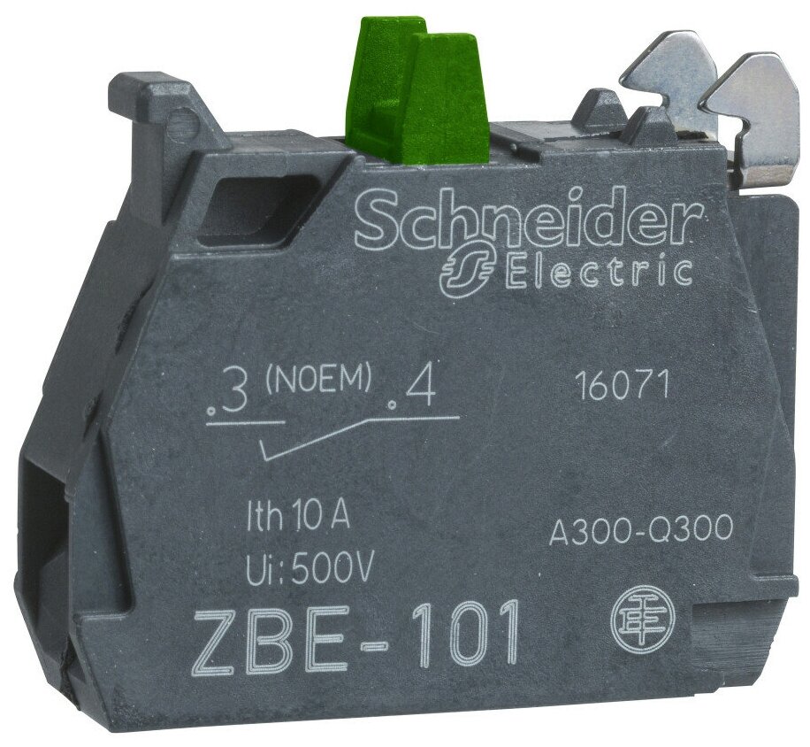 Блок контактов 1НО SchE, SCHNEIDER ELECTRIC ZBE101 (1 шт.)