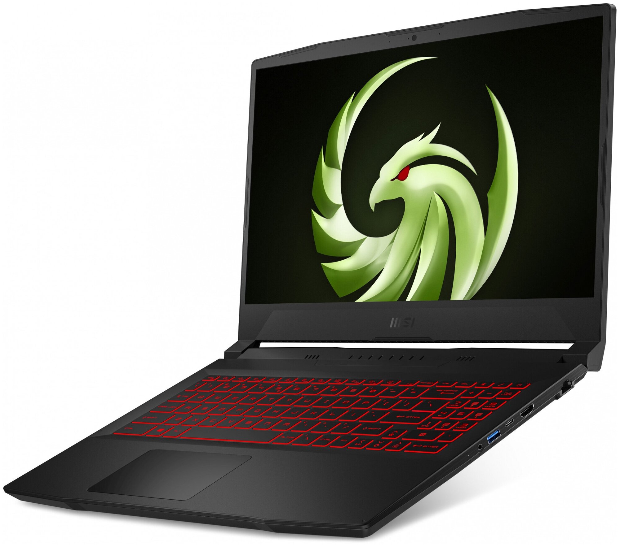 156 Ноутбук MSI Bravo 15 B5DD-220RU 1920x1080 AMD Ryzen 7 5800H 32 ГГц RAM 16 ГБ DDR4 SSD 512 ГБ AMD Radeon RX 5500M Windows 11 Home 9S7-158K12-220 черный