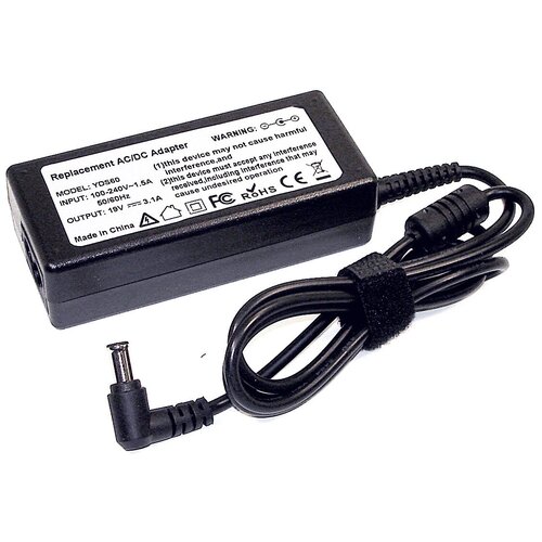 Блок питания для монитора и телевизора LCD 19V 310A 59W 65x44mm OEM 118800₽